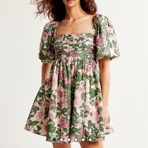 Abercrombie Puff Sleeve Dress
